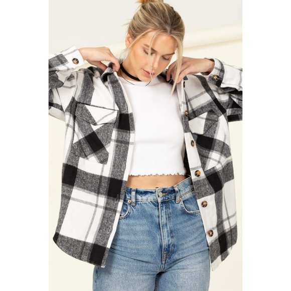 OCEANBLEW Jackets & Blazers - Plaid Shacket
